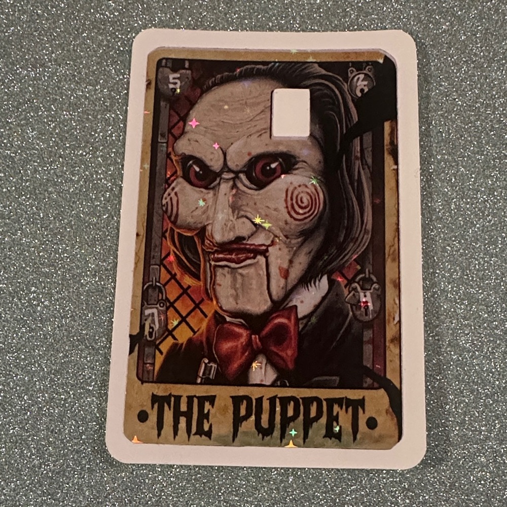 The Puppet Saw Horror Credit Card Skin
